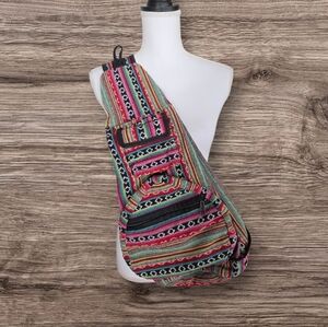 Boho Himalayen Cotton Colorful  Sling/Backpack Bag